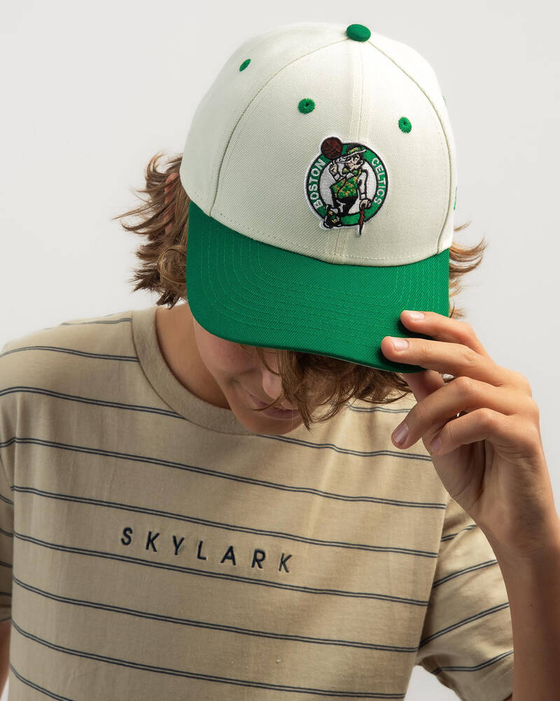 New Era Boys' Boston Celtics 9Forty Chrome Cap for Mens