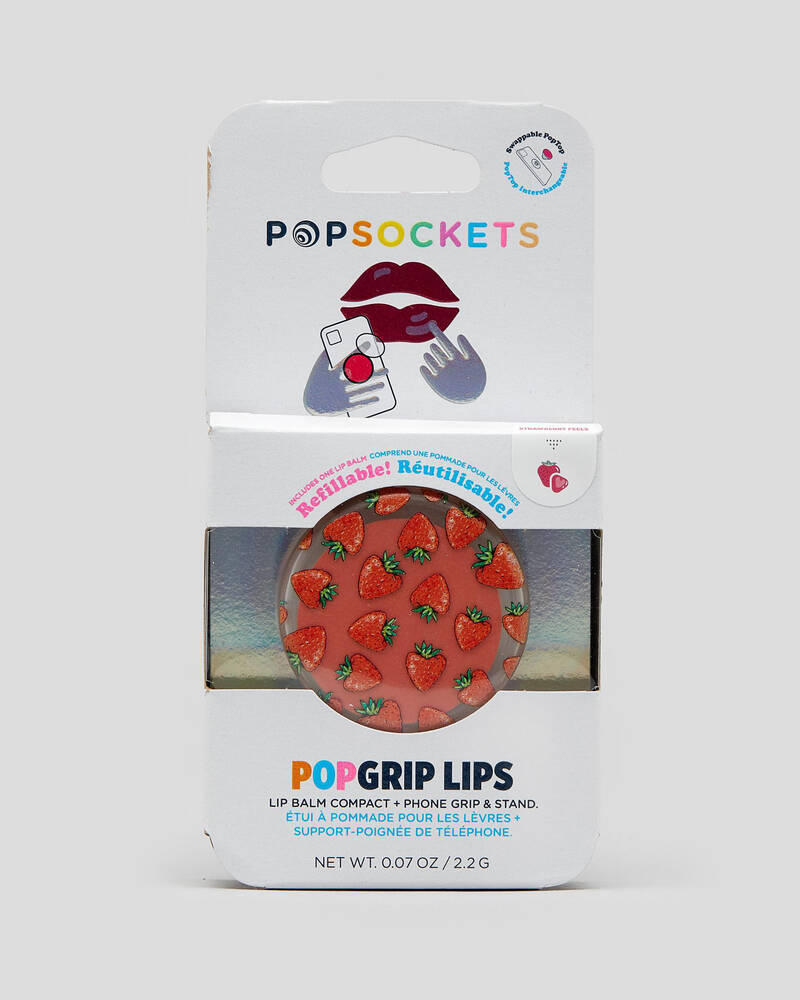 PopSockets PopGrip Lips Strawberry Feels for Mens