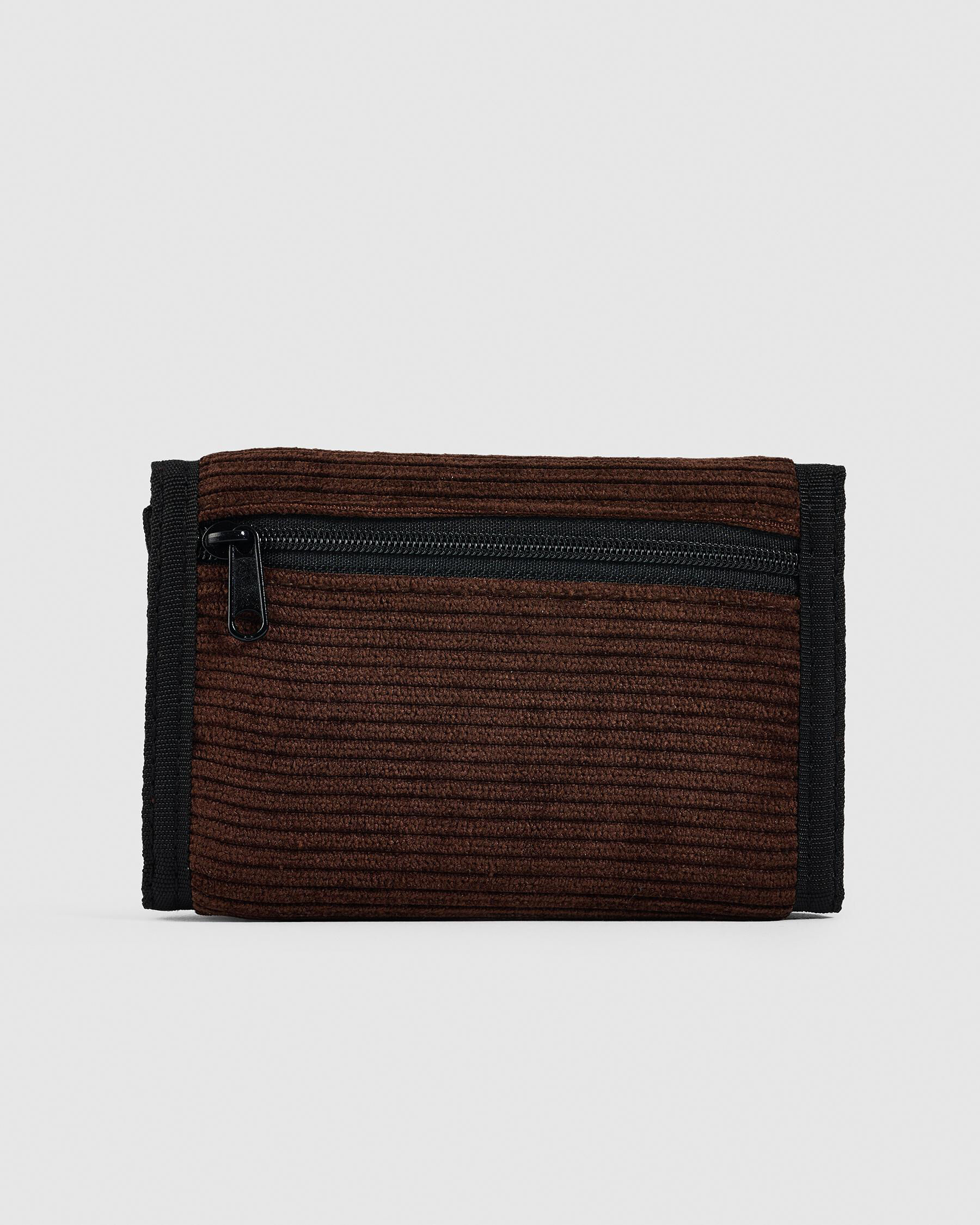 Jacks Aspect Trifold Wallet In Chocolate Brown/black - FREE
