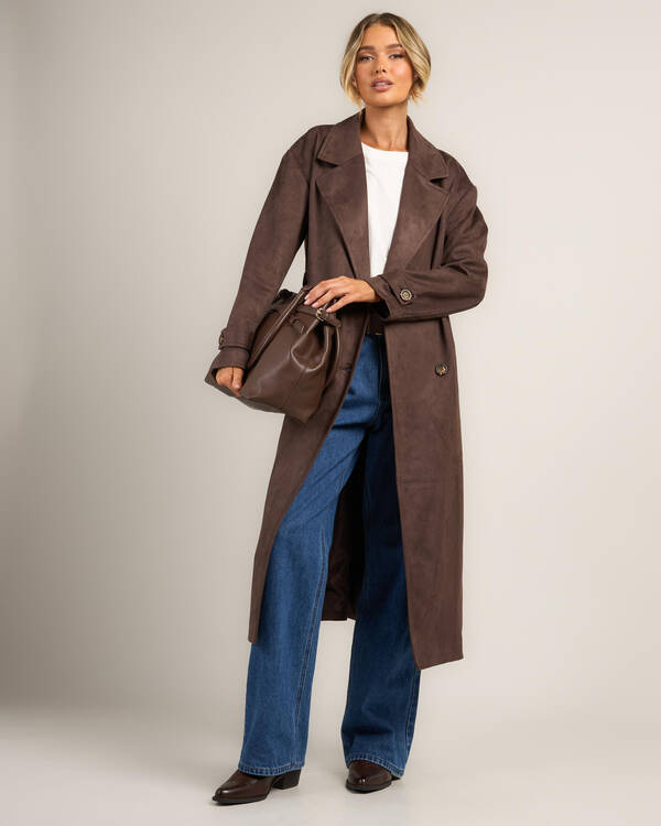 Valencia Faux Suede Coat