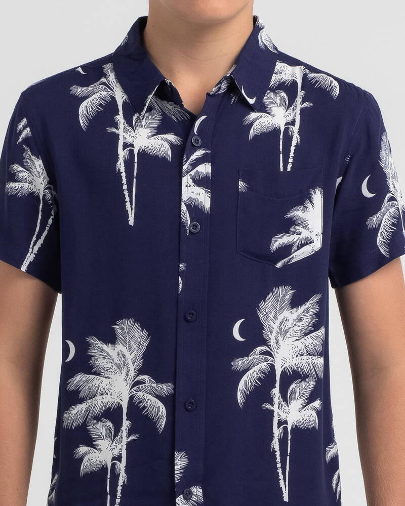 Lucid Boys' Palm Beach Short Sleeve Shirt for Mens