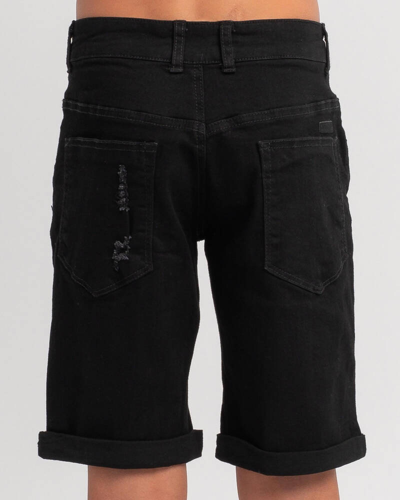 Lucid Boys' Backfire Denim Shorts for Mens