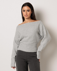 Ava And Ever Anni Off Shoulder Knit Jumper for Womens image number null