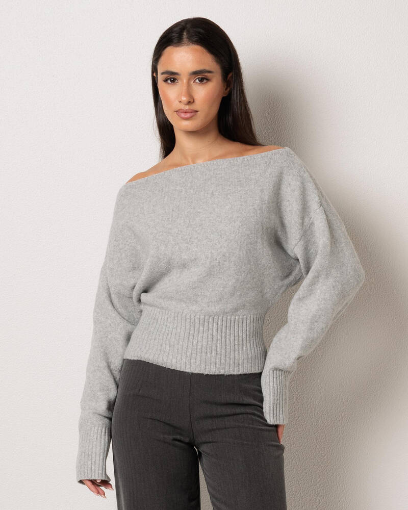 Ava And Ever Anni Off Shoulder Knit Jumper for Womens