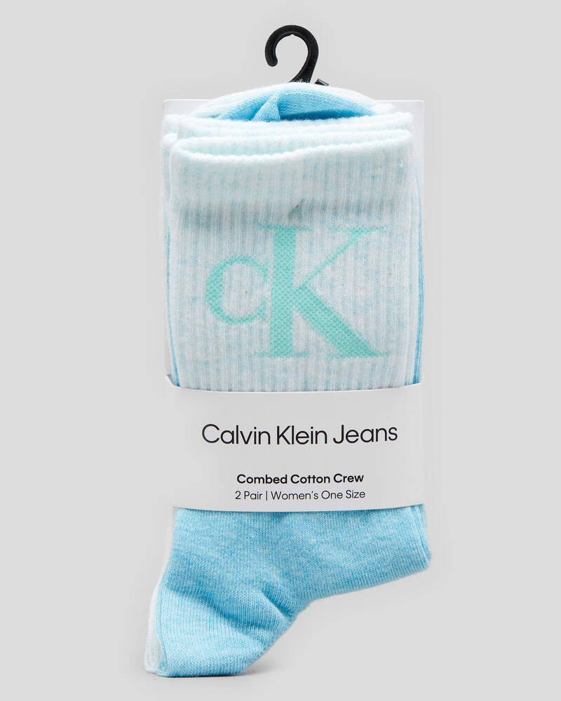 Calvin Klein Womens Casual Monogram Sock Pack for Womens