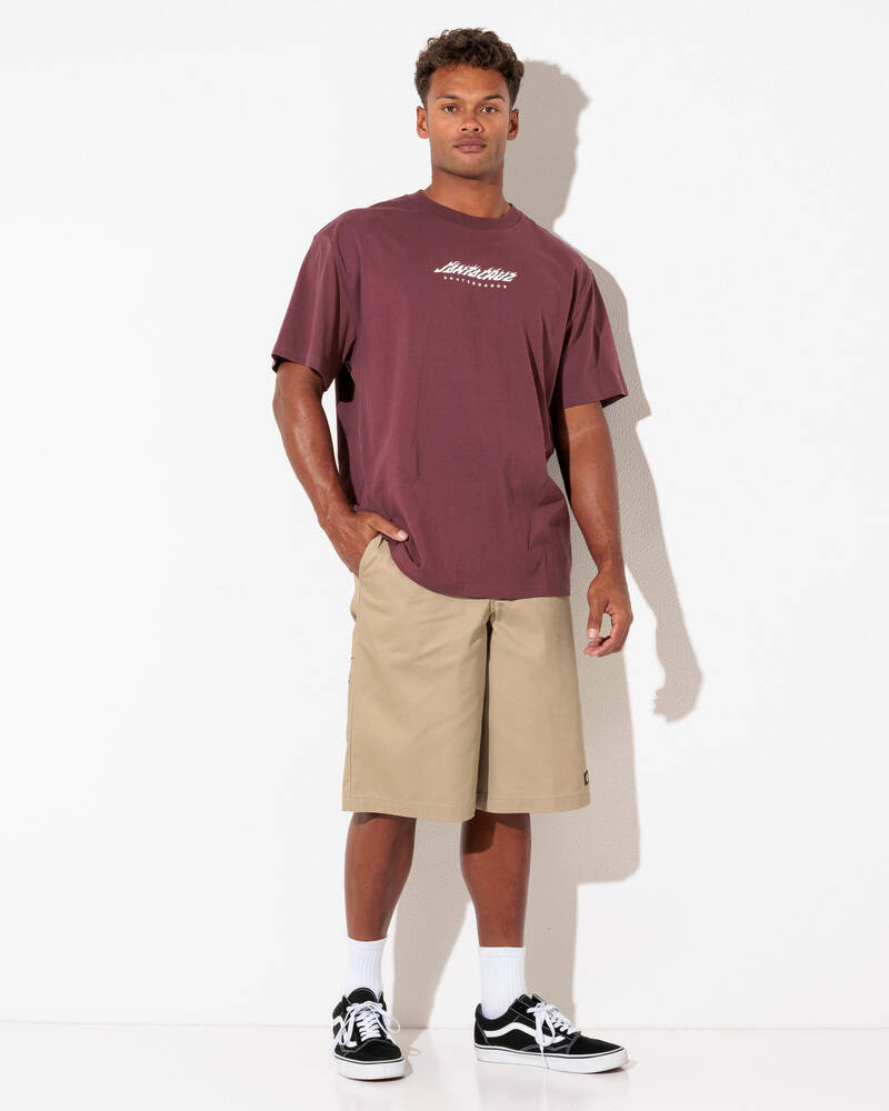 Santa Cruz Dice Flame Dot T-Shirt for Mens