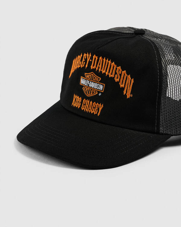 Kiss Chacey Harley-Davidson Pursuit Trucker Cap for Mens