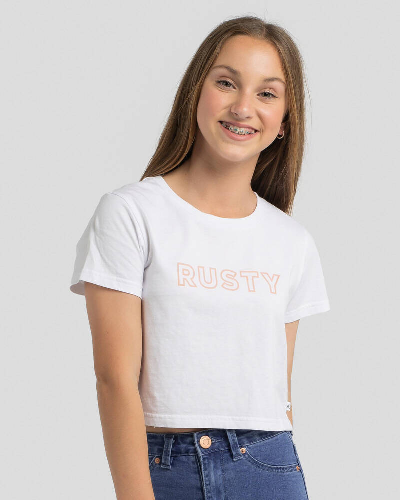 Rusty Girls' Essentials Cropped T-Shirt for Womens