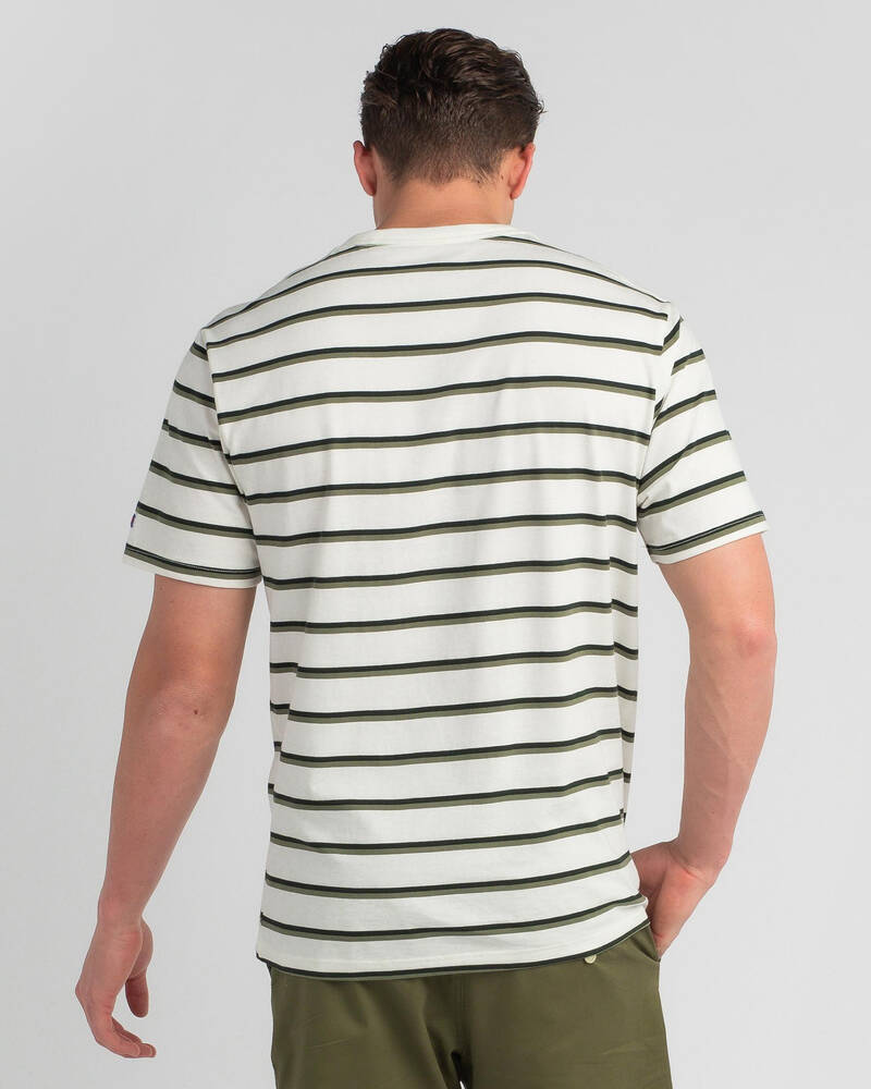Champion Logo Stripe T-Shirt for Mens