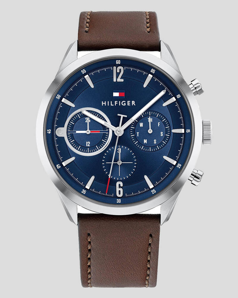 Tommy Hilfiger Matthew Leather Watch for Mens