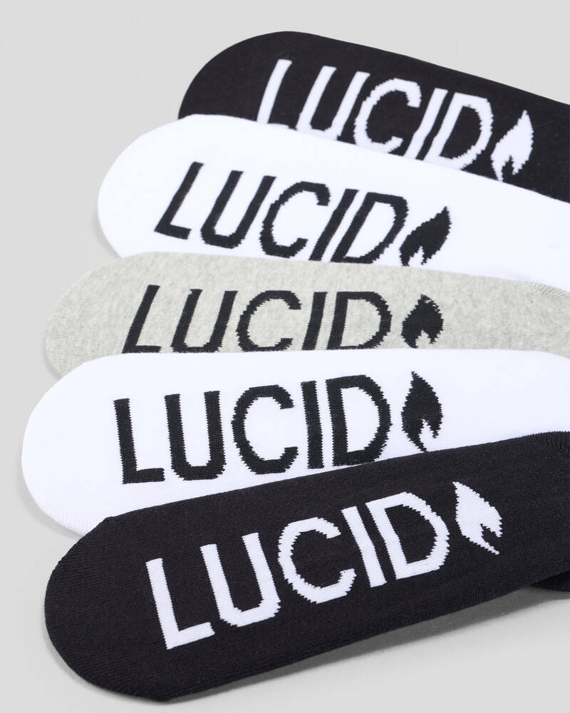 Lucid Certain Invisible Socks 5 Pack for Mens