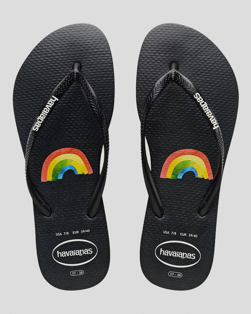 Havaianas Slim Rainbow Thongs for Womens