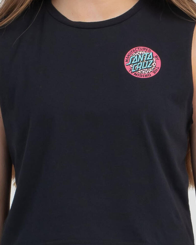 Santa Cruz Girls' Primal MFG Dot Muscle Tank Top for Womens
