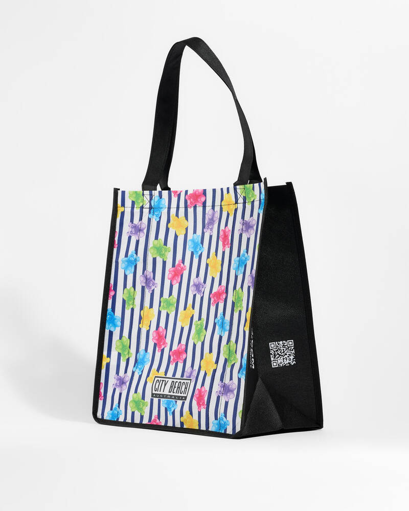 Get It Now Stripe Gummy Eco Bag for Womens