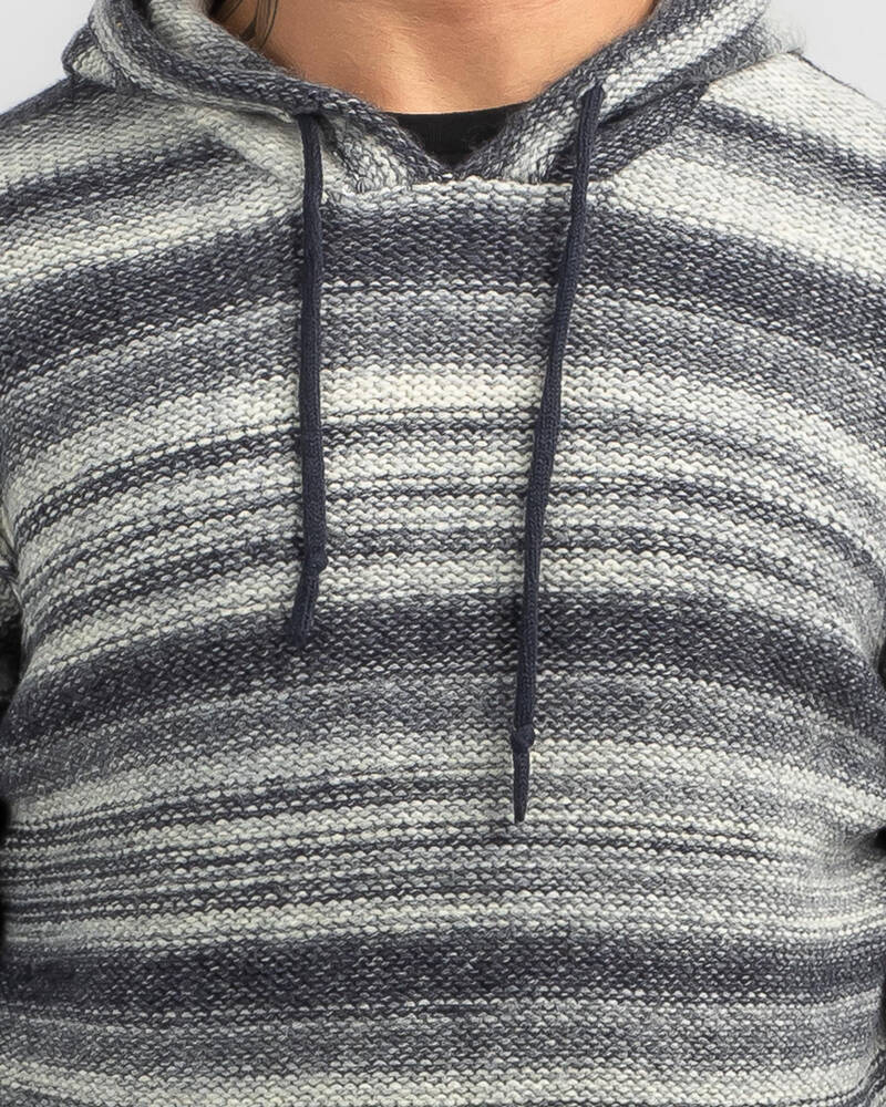 Skylark Strip Back Hooded Knit for Mens