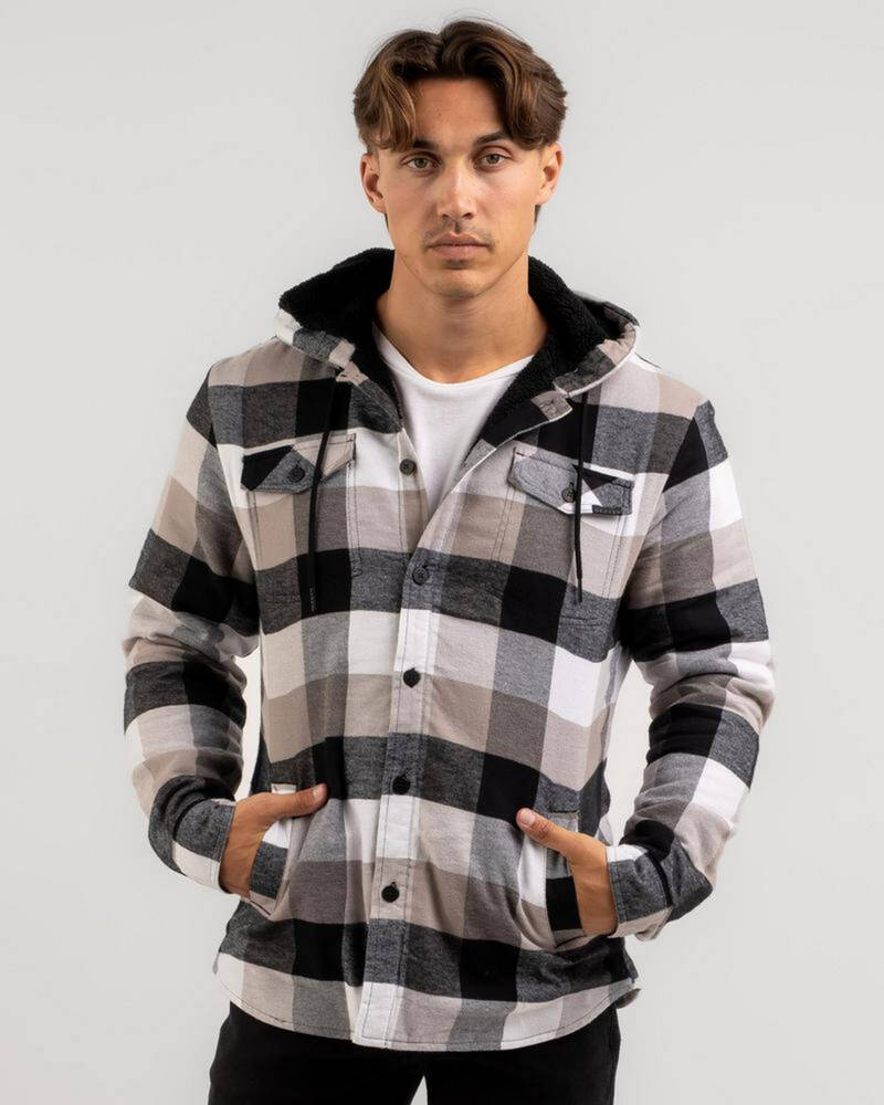 Dexter Spike Hooded Flanno for Mens
