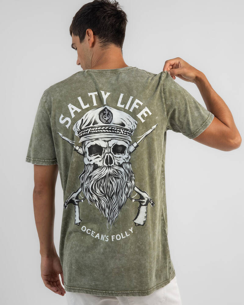 Salty Life Overboard T-Shirt for Mens