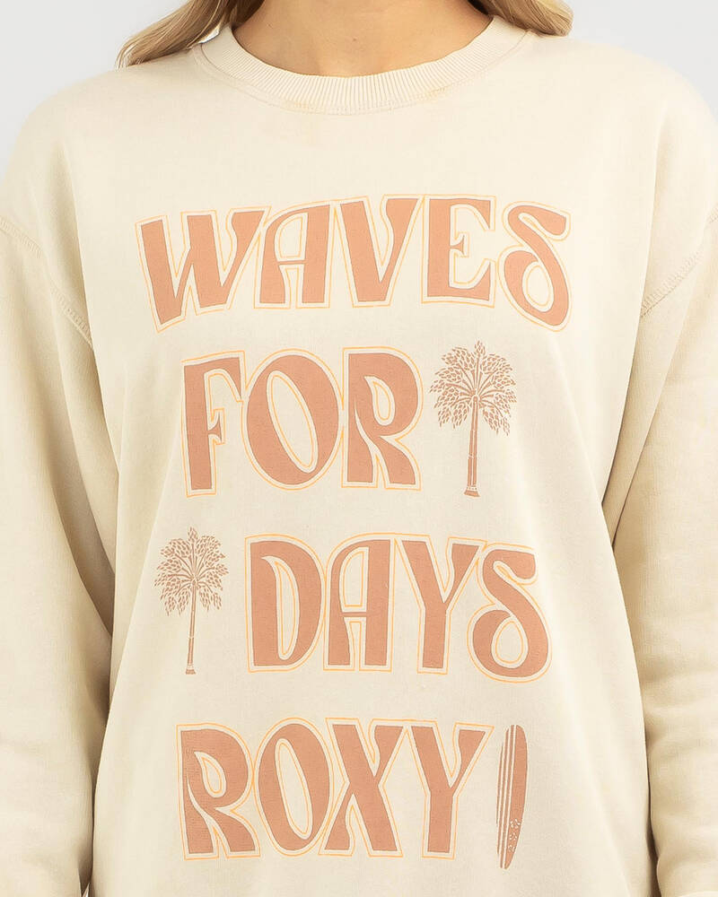 Roxy To The East Crewneck Sweatshirt for Womens