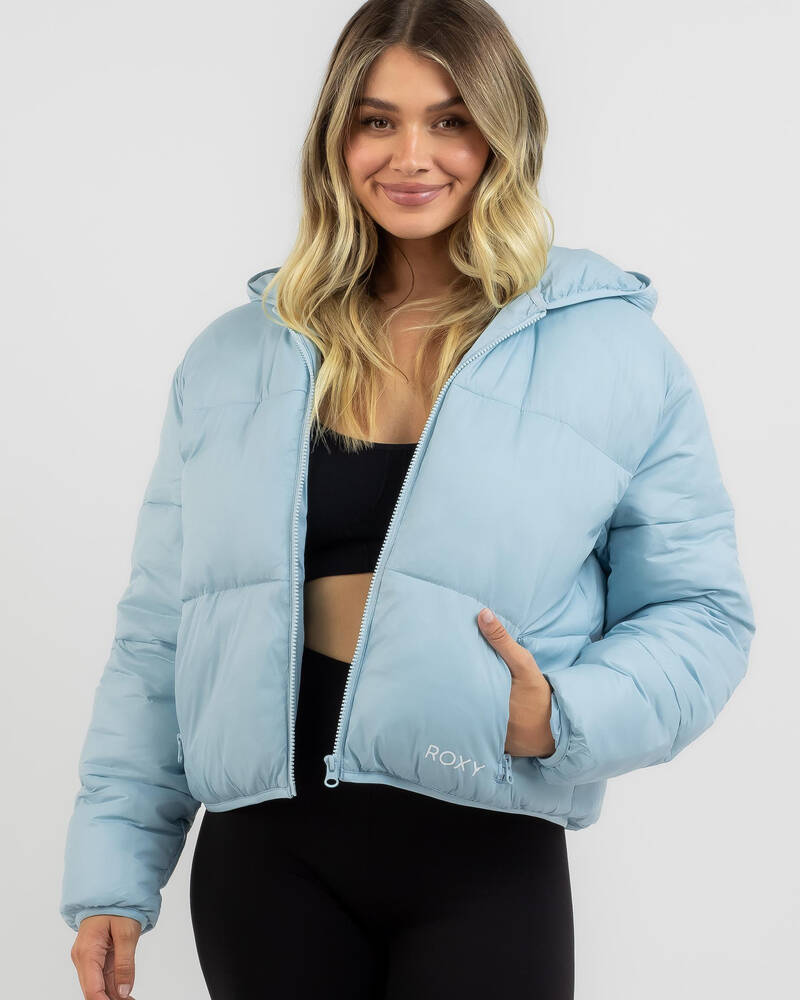 Roxy Keep On Rolling Hooded Puffer Jacket for Womens
