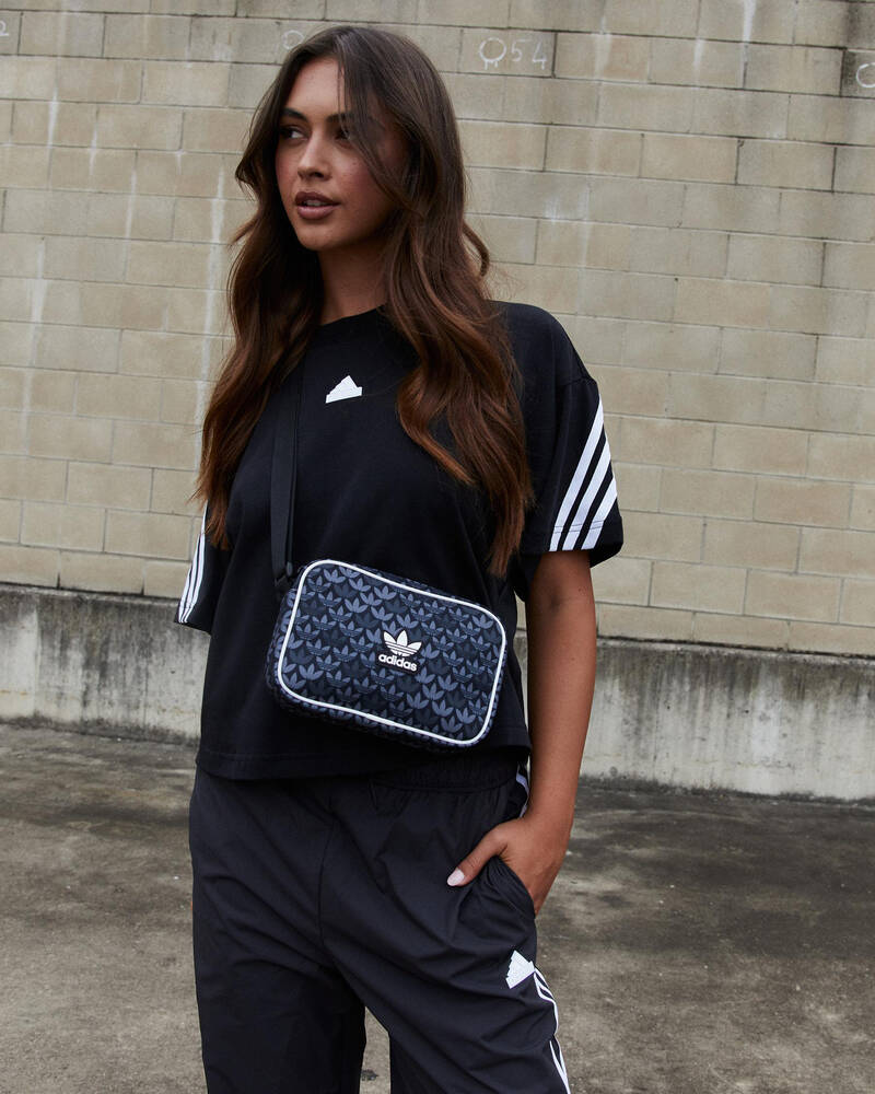 Adidas Mono Airliner Crossbody Bag In Black Fast Shipping & Easy