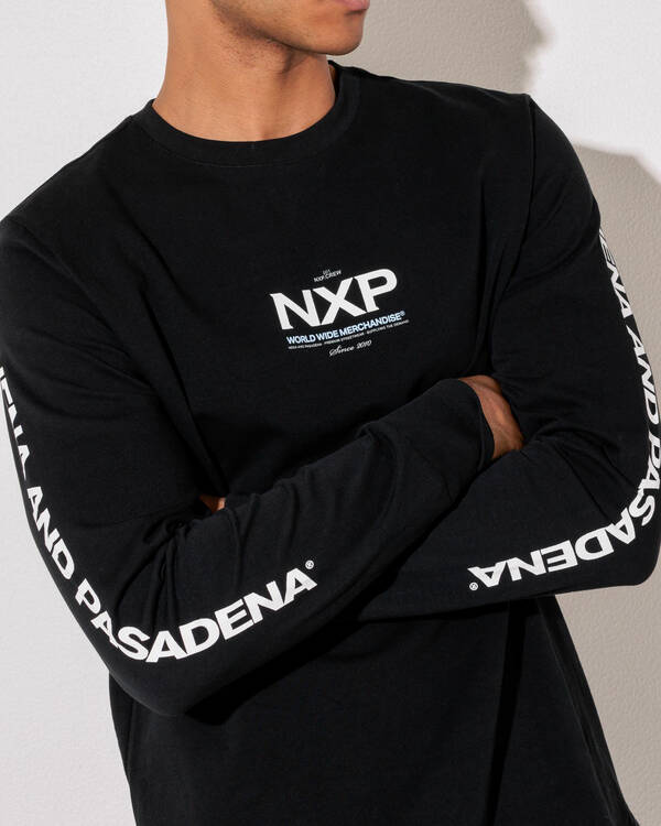Nena & Pasadena Peak Dual Curved Long Sleeve T-shirt for Mens