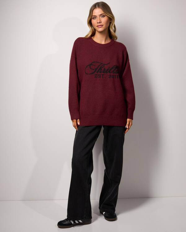Thrills Bloodlines Knit Sweater for Womens