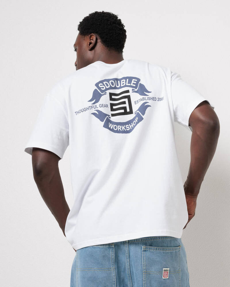 S-Double Banners T-Shirt for Mens