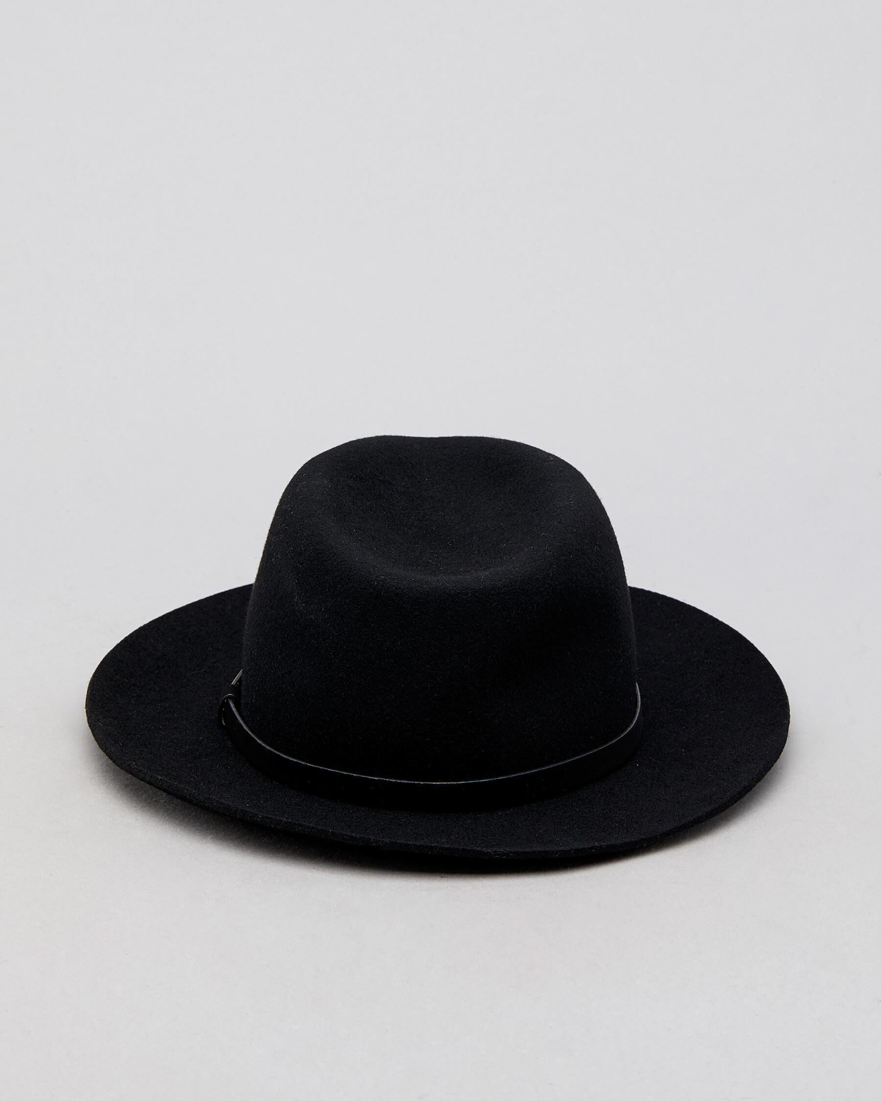 Billabong Woolen Felt Hat In Black 