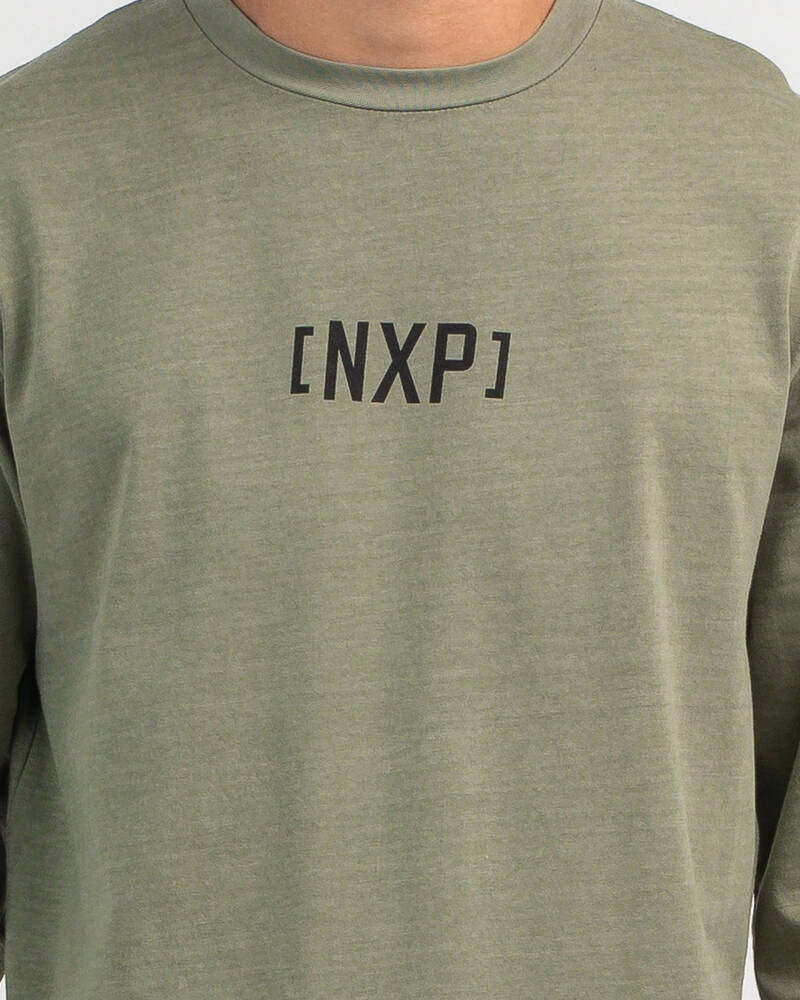 Nena & Pasadena Alibi Cape Back Long Sleeve T-Shirt for Mens