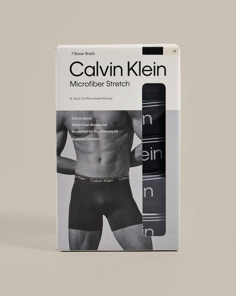 Calvin Klein Microfiber Stretch Boxer Brief 7 Pack for Mens