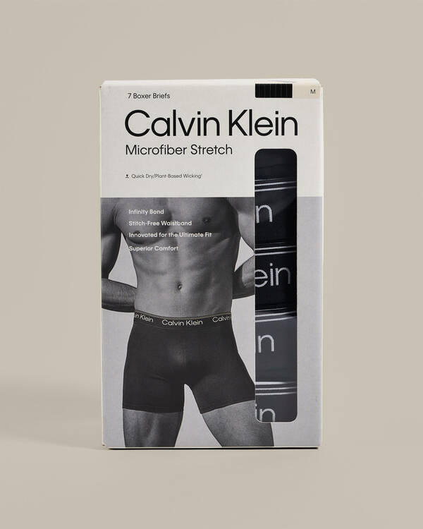 Calvin Klein Microfiber Stretch Boxer Brief 7 Pack for Mens