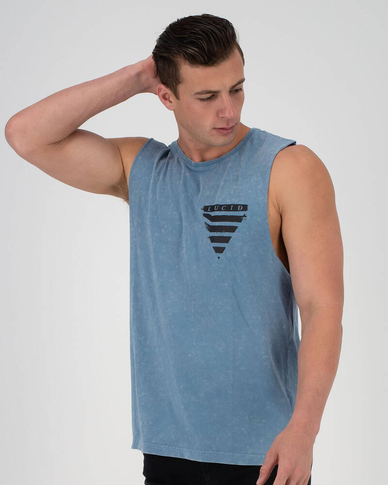 Lucid Painted Muscle Tank for Mens