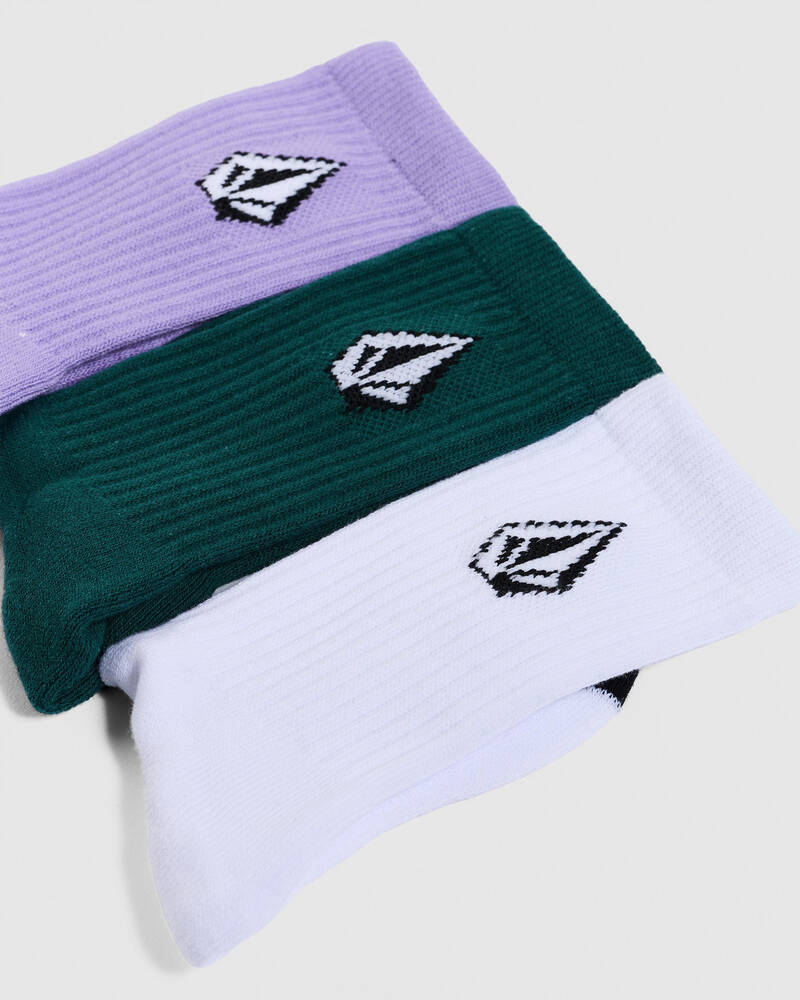 Volcom Kids' Full Stone Socks 3 Pack for Unisex