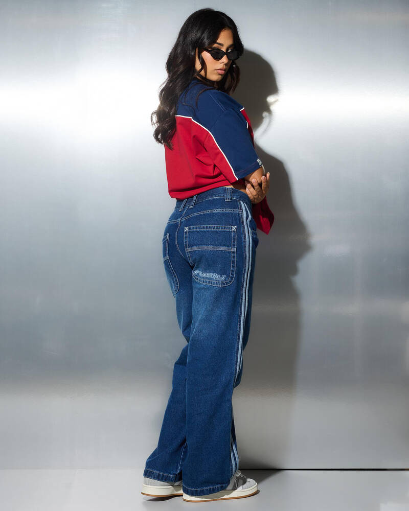 Rusty Flip Mommy DIY Low Rise Denim Jeans for Womens