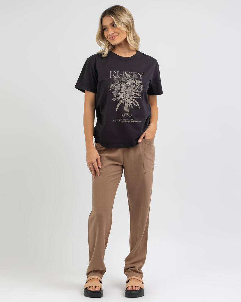 Rusty Botanical Relaxed Fit T-Shirt for Womens