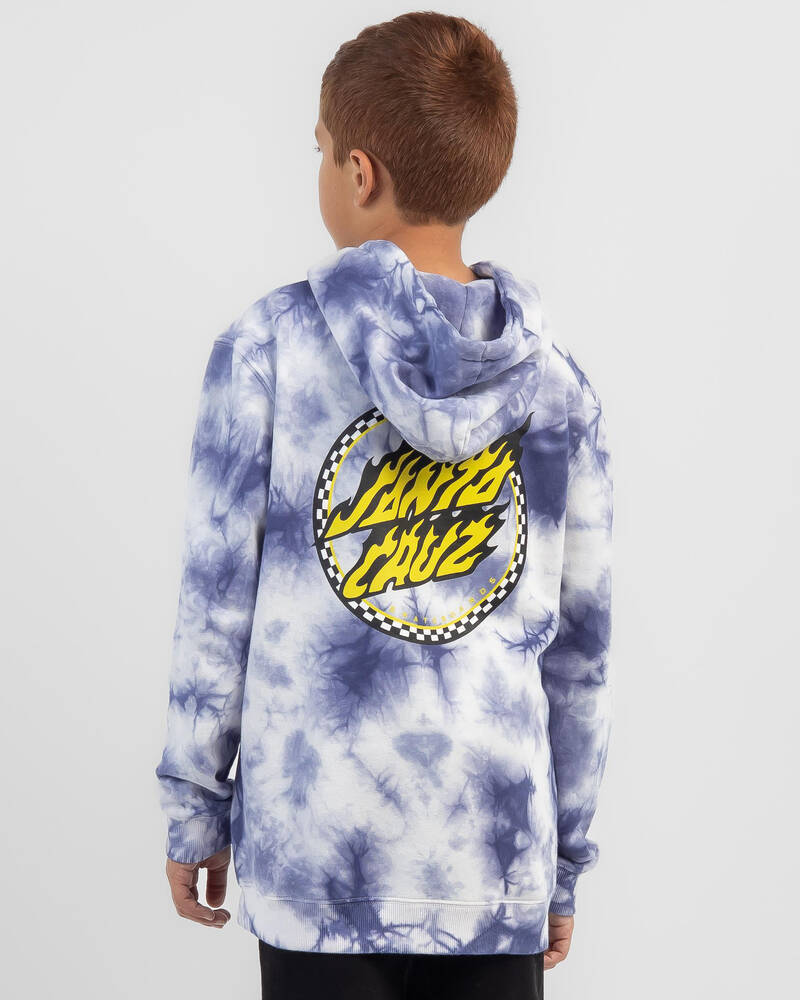 Santa Cruz Checked Out Flamed Dot Hoodie for Mens