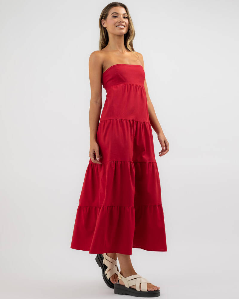 Into Fashions Nora Midi Dress for Womens