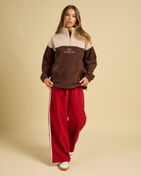 Rusty Central Division Quarter Zip Polar Fleece for Womens image number null