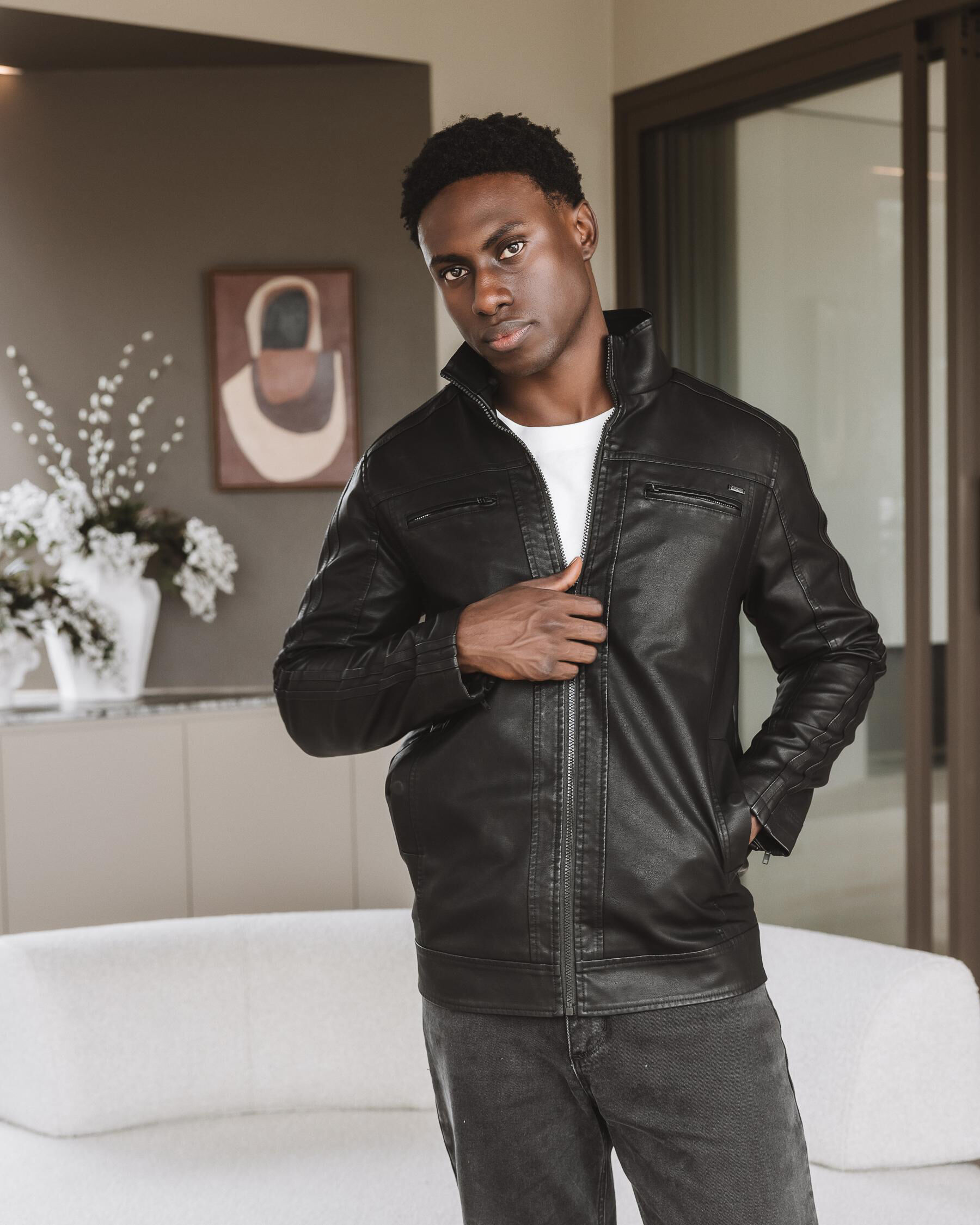 Shop Mens Faux Leather Jackets | Fast Shipping & Easy Returns