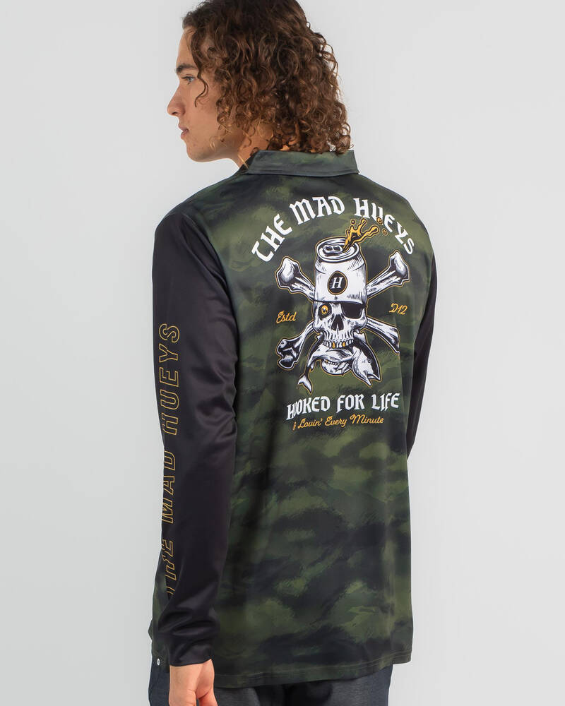 The Mad Hueys Hooked For Life Fishing Jersey for Mens