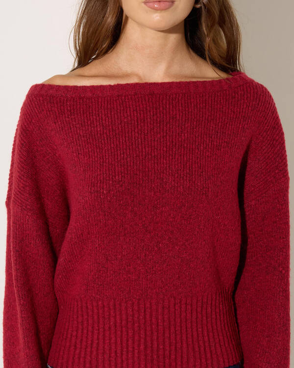 Ava And Ever Lenni Off Shoulder Knit Jumper for Womens
