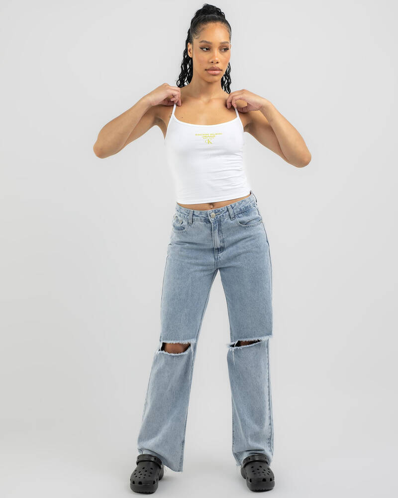 Calvin Klein Jeans Strappy Tank Top for Womens