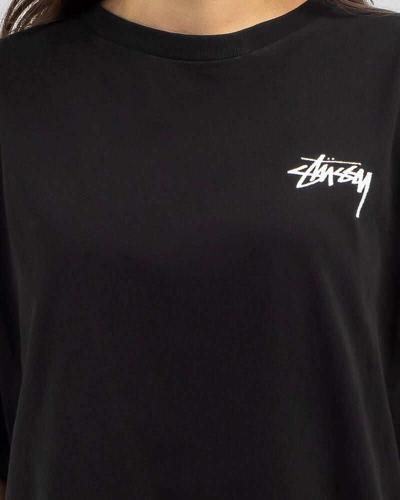 Stussy Fuzzy Dice Relaxed T-Shirt for Womens