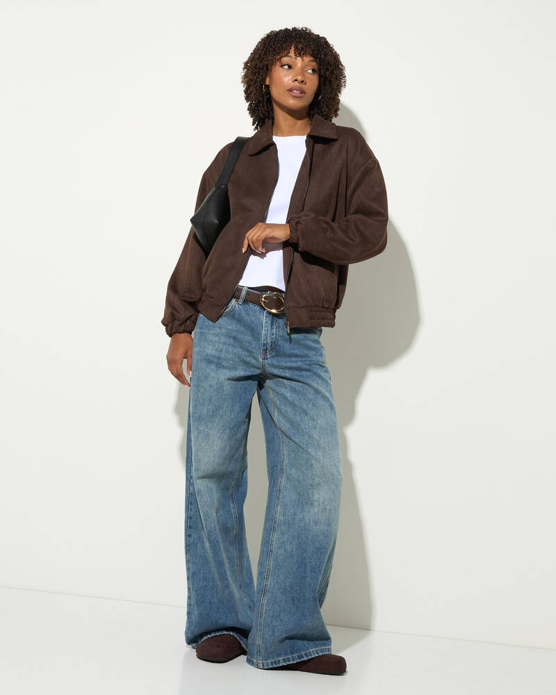 Ava And Ever Quentin Faux Suede Jacket for Womens