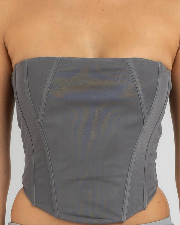 Ava And Ever Anwar Mesh Corset Top for Womens