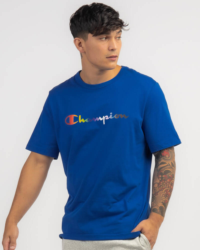 Champion Athletic Pride Script T-Shirt for Mens
