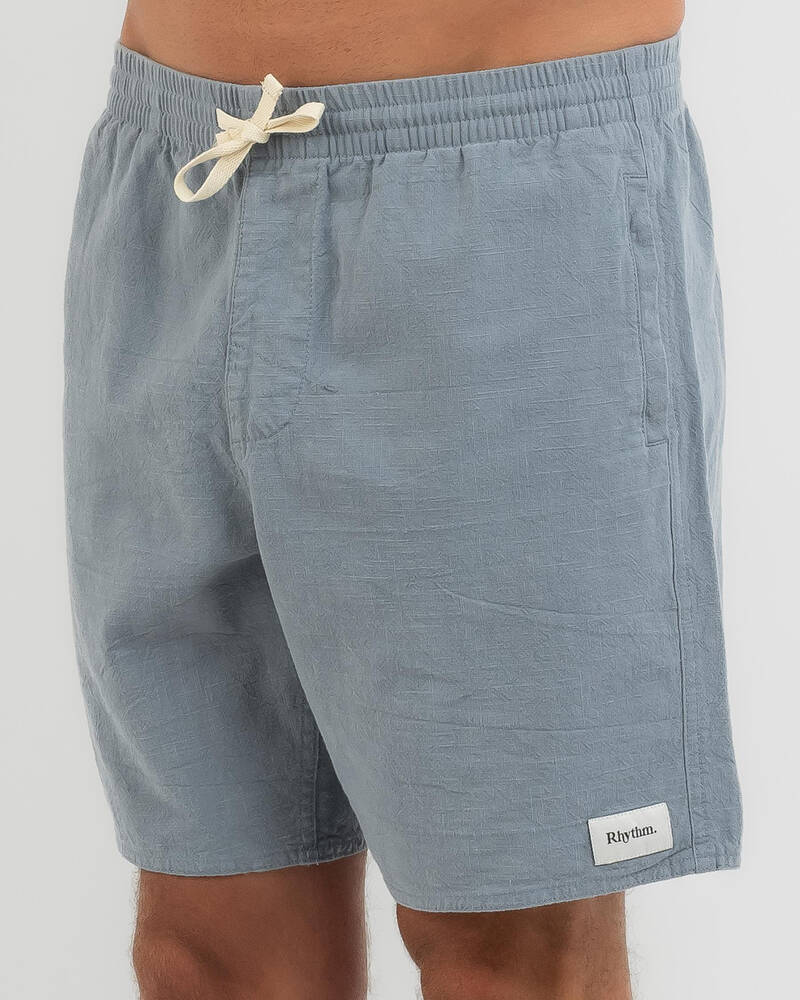 Rhythm Textured Linen Jam Shorts for Mens