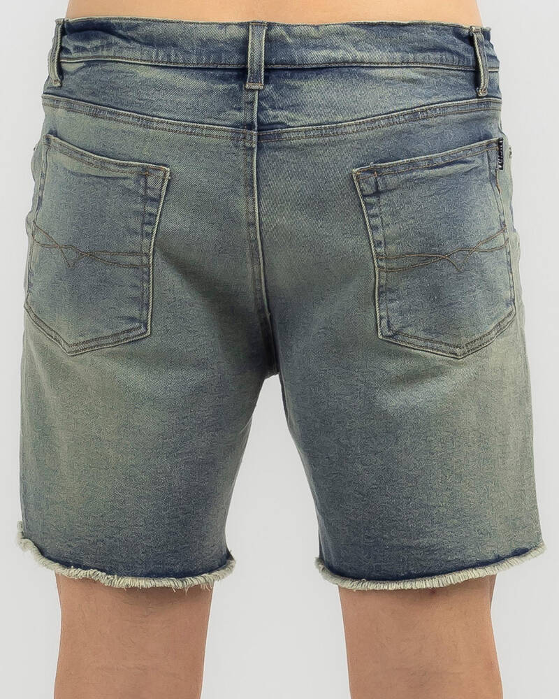 Lucid Vintage Denim Walk Shorts for Mens