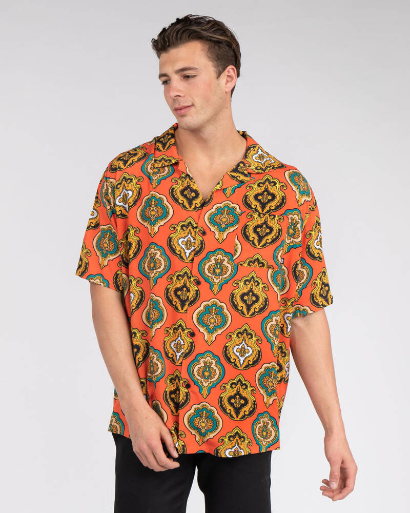 Stussy Shield Short Sleeve Shirt for Mens
