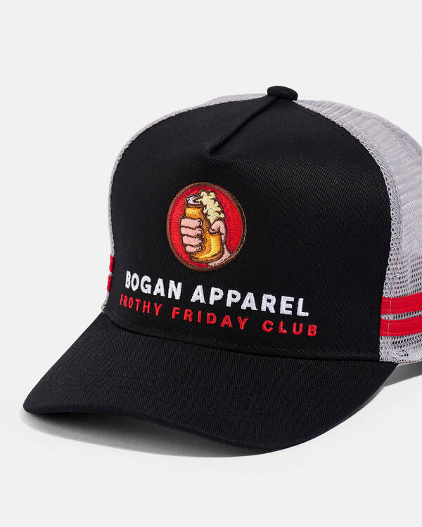 Bogan Apparel Frothy Friday Club Trucker Cap for Mens